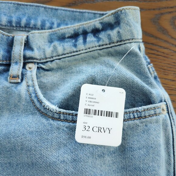 We The Free Women's Comfortable CRVY buttonfly high rise Jeans raw hem size 32 - Picture 7 of 16